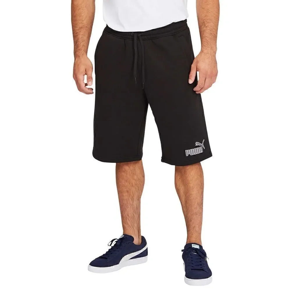 NEW! PUMA Men’s Fleece Gym Shorts in Black - Picture 4 of 10